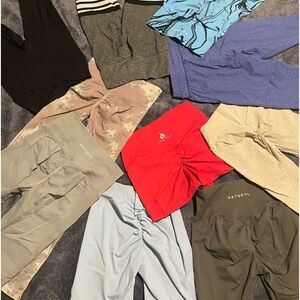 Workout bundle! Naturyl by NBK, Ryder, NVGTN and more. Size medium!